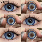 NEW Color Contact Eye Color Lenses Makeup Natural Black Lens Cosmetics Pink Eyes Lenses Woman Makeup Blue Beauty Contacts