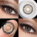 Contact Lenses Gray Cosmetic Eyes Colored Lens Natural Pupils Black Makeup Colored Pupils Beauty Black lenses Woman Makeup