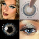 Color Contact Lenses Half Year Use Lens With Diopter 1 Pair Small Pupil Colored Contacts