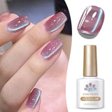 10ml Green Wormhole Cat Magnetic Gel Nail Polish 9D Glitter Soak Off UV LED Nail Art Varnish Manicure DIY At Home