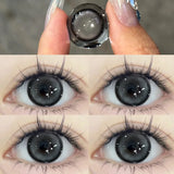 1Pair Color Contact Lenses For Eye Natural Gray Eyes with Myopia Prescription High Quality Color Lens Makeup Yearly New
