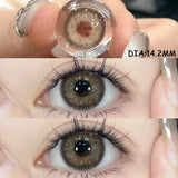 1 Pair Colored Contact Lenses for Eyes Natural Look Brown Eye Lenses Gray Contact Blue Lenses