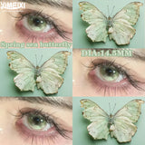 1 Pair New Product Butterfly Series Contacts Lenses Color Fashion Blue Green Soft Cosplay Contacts Fast Shiping