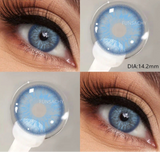 1 Pair Colored Contact Lenses for Eyes Natural Fashion Lenses Gray Beauty Pupils Blue Eye Lens Cosmetics Soft Contacts