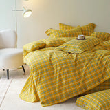 Housse de couette 220x240 Cotton Stripes Duvet Cover Button Girl's Room Skin Breathable Bedding funda nórdica Comforter Sets