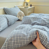 100% Cotton Comforter Cover Stripe Style Duvets Cover Skin-friendly Quilts Cover Home Bedding housse de couette (No Pillowcase)