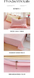 Solid Color Bedding Set Kids Twin Full Queen Size Washed Cotton Single Couple Duvet Cover Set Quilt Cover Pillowcases Bed Linen