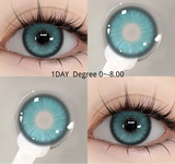 New 1Day Color contact Lenses Viviring Super Nature Pupils with Prescription Myopia Lenses Degree 0~-8.00 for Asian