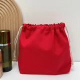5Pcs Color Drawstring Pouches Portable Gift Blank Bags For DIY Cotton Hemp Bags Jewelry Display Packaging Storage