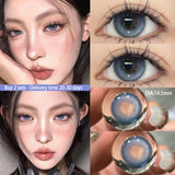 1Pair Color Contacts Lenses Myopic Prescription -0.00to-8.00 Beauty Pupils Brown High Quality Purple Lens Fast Shipping