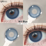 Fashion1 Pair  Color Contact Lenses High Quality Lenses Blue Myopia Lenses Makeup Gradient Lenses