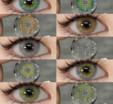 Natural Color Contact Lenses for Eyes 1pair Blue Eyes Lenses Brown Lenses Gray Eye Lenses Yearly Green Color Lenses Eye