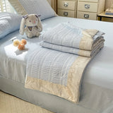 Bubble Cotton Summer Quilt Air Conditioning Quilt Soft Skin-friendly Lightweight Adults Single Double Home Textiles 200*230cm