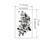1 Sheet Flower Tattoo Sticker Waterproof Lasting Temporary Tattoo