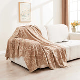 Airline First Class Cabin Blanket Cover Jacquard Airplane Office Nap Bed Throw Blanket Outdoor Portable Plaid Coraline Blankets