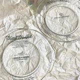 Transparent Glass Plate Simple Letter Dessert Plates Fashion Household Fruit Bread Glass Dish Nordic Kitchen Circular Flat Plate