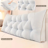 Large Bed Cushion Double-Layer Backrest & Lumbar,Contemporary Triangular Wedge Cushion for Headboard and Sofa Backrest Support