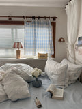 Pure Cotton Fledding Set Dr Pear Simple Elegance Cotton Quilt Cover eet Bed Canopy Four Piece Bedding Set