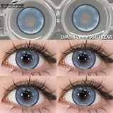 1pair Blue Contact Lenses For Eyes Korean Cute Lens Eye Makeup Pupil Brown Softlenses Women‘s color contact lenses