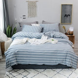 1pcs Duvet Cover Nordic sling 100 Cotton Stripes 150x200 King Size housse de couette Skin friendly Quilt Cover Bed Linen