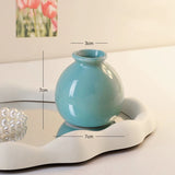 Cream style ceramic vase hydroponics dried flowers flower arrangement desktop ornament home office decoration
