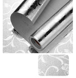 silver contact paper metallic texture 40cm waterproof and oil-proof kitchen cabinet countertop self-adhesive sticker