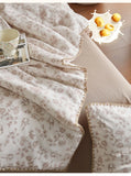 A-Class Double-Layer Soy Fiber Summer Quilt Air Conditioning Single Person Cool Thin Quilt Breathable for Student Home Textiles