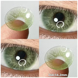 1 Pair(2pcs) Myopia Contact Lenses for Eyes Pupils Prescription Lenses With Diopters Fashion Blue Green Eye Color Lenses