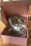 Stainless Steel Plate, Shell Striped Wave Tableware Plate Dish Plate Metal Cheese Plate Tableware Storage Jewelry Plate Table De