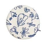 Round Seat Cushion Soft Cartoon Dog Stripe Plush Floor Chair Sofa Pad Support Home Office Autumn Winter Warm Decor 40x40cm