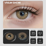 Natural Green Colored Contact Lenses, Soft Eye Contacts for Y2K Makeup, Cosmetics & Eyelashes, Trendy Daily Wear