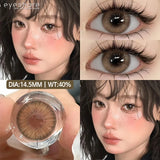 1Pair Brown Lenses Contact Lenses for Eyes Lenses softlenses Eye Lenses Korean style Lenses Yearly Color Eye Lens