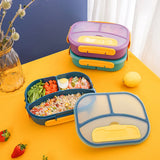1800ML Lunch Box with Tableware, Bento Box for Worker and Students, Kid's Snack Box, Microwavable Food Storage Container