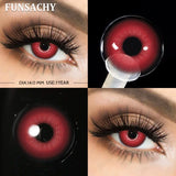 Halloween Makeup Cosplay White Lens Cosplay Contact Lens Beauty Cosmetics Colored Contacts Black Lenses Circle Red Lens
