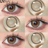 NEW Color Contact Eye Color Lenses Makeup Natural Black Lens Cosmetics Pink Eyes Lenses Woman Makeup Blue Beauty Contacts