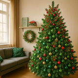 6/12Pcs Christmas Decoration 22CM Artificial Pine Branches for Home Decor Christmas Tree Pendant Ornament Party Gifts Supplies