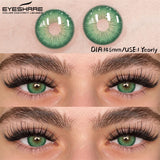 New Natural Color Contact Lenses 2pcs Blue Eyes Lenses Gray Eye Contact Brown Colored Eye Lens Green Beauty Makeup Lens