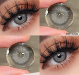 2pcs Colored Contact Lenses for Eyes Natural Blue Contact Lenses Eye Makeup Contact Yearly Gray Beauty Pupil Women Lens
