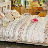 Luxury 100% Cotton Boho Pattern Printed Bedding Set Fashion Breathable Quilt Cover Sets Queen King Bed Linens for Summer Autumn