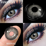 1Pair New Colored Contact Lenses for Eyes Big Black Eye Lens Natural Yearly Cosmetics Beauty Women Men Pupils Fast Ship
