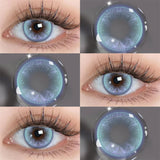 Colored Contact Lenses Lalens Butterfly Brown Blue Purple Gray Color Contacts Eye Lens Eyes Half Year 2Pcs