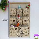 Home Storage & Organization Multilayer Fabric Hanging Storage Bag for Door Wall Wardrobe Dormitory Creative Organizer