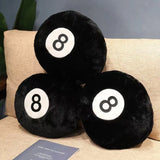 Nice Simulation Billiards 8 Ball Plush Pillow Stuffed Soft Toy Eight Pool Players Home Decor Indoor Sport Creative Gift