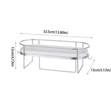 Stainless Steel Bathroom Storage Rack Gap Storage No-Drill Bathroom Shelf Large Capacity Multifunctional Toilet Rack Kitchen