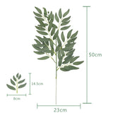 10PCS Artificial Plants Italian Ruscus Greenery Stems Spring Faux Shrub Bushes Green Leaves for Wedding Arch Bouquet Home Decor