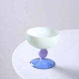 Colorful Glass Bowls Icecream Glass Bowls Creative Kitchen Salad Soup Container Tableware Soup Fruit Bowls Dining Utensils Gifts