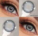 1 Pair Colored Contact Lenses for Eyes Natural Fashion Lenses Gray Beauty Pupils Blue Eye Lens Cosmetics Soft Contacts