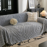 Simple Plush Sofa Cover Anti Slip, 2, 3 Seats, Soft Velvet Couch Cover for Living Room, Armchair Slipcover, Towel Blanket