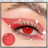 Colored Contact Lenses Lalens Void Doll Gray Cosplay Cartoon Black Red Yellow White Color Contacts Eye Lens Eyes Half Year 2Pcs