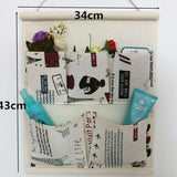 Home Storage & Organization Multilayer Fabric Hanging Storage Bag for Door Wall Wardrobe Dormitory Creative Organizer